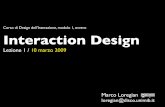 Lezione Interaction Design 10 marzo 2009