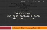 Corso Web 2.0 (2009): 13. Conclusione del corso