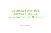 Valutazione del sito della Provincia di Milano