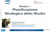 Alessandra Damiani - Modulo 1 - Pianificazione strategica dello studio - Vicenza, 20/11/2012