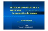 Federalismo e welfare: la prospettiva dei Comuni