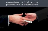 La corruzione pubblica in Italia
