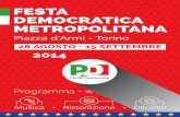 Programma festa democratica metropolitana 2014