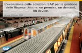 L’evoluzione delle soluzioni SAP per la gestione delle risorse umane