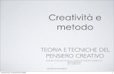 Creativita' e metodo