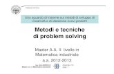 PROBLEM SOLVING & BRAINSTORMING (1°parte) - Ezio Roppolo