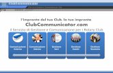 ClubCommunicator: Il Servizio Online di Gestione e Comunicazione per i Rotary Club