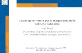 Open gov per la trasparenza delle politiche pubbliche