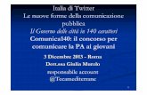 Cittadini di twitter cConsiglio Regionale Puglia, Comunica140: il concorso per comunicare la PA ai giovani