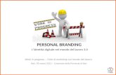 Personal Branding - L'identità digitale nel mondo del lavoro 3.0