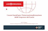I nuovi bandi per l'internazionalizzazione delle imprese del Lazio