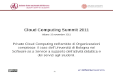 Private cloud computing in organizzazioni complesse
