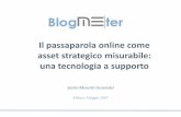 Sacha Monotti - I passaparola online come asset strategico misurabile: una tecnologia a supporto.