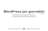 WordPress per giornalisti freelance