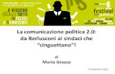 La comunicazione politica 2.0: da Berlusconi ai sindaci che "cinguettano"