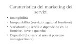 Caratteristica del marketing dei servizi