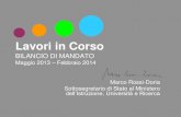 Lavori in corso - Bilancio di Mandato 2013/14 - Rossi-Doria