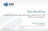 Riccarda Cristofanini - Data Storytelling: la trasformazione da saperi specialistici a saperi comuni nella Pubblica Amministrazione - Digital for Creativity