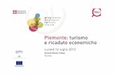 Piemonte turismo e ricadute economiche luglio2012