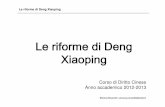 Le Riforme Di Deng Xiaoping