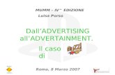 Dalladvertising Alladvertainment Il Caso Buzz 2007
