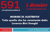 Morire di austerità - tutto quello che ha veramente detto lorenzo bini smaghi