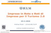 Andrea Rossi   imprese in rete e reti di imprese per il turismo 2.0 - rev. 2 - 29.11.2010