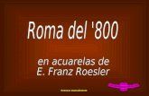E franz roesler_acuarelas_roma_del_800