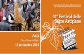 Programma del festival delle Sagre ad Asti - anno 2014