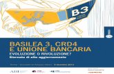 Basilea 3, crd4 e unione bancaria programma