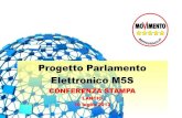 Conferenza Stampa Diapositive Lancio Parlamento Elettronico M5S di Davide Barillari
