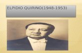 Elpidio quirino(1948 1953)
