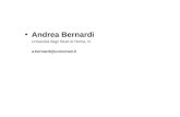 Andrea Bernardi Università degli Studi di Roma, III a.bernardi@uniroma3.it.