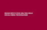 Brand Reputation nell'era delle social media technologies