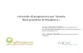 Accordo di programma per Taranto: Best practices di Marghera
