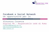 Facebook e Social Network - Un'opportunità Per La Comunicazione Aziendale