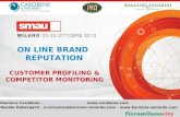 Online brand reputation: Customer profiling & Competitor monitoring