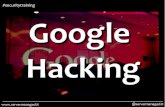 Google Hacking, La Tecnica, I Rischi, La Difesa