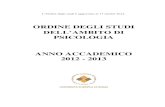 Ordine degli Studi - Ambito di PSICOLOGIA - Università Europea di Roma