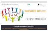 Portfolio innovatori jam2011