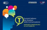 Report di sostenibilità del 1° Summit Direttori della Comunicazione (Milano 11 luglio 2013)