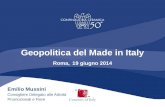 Intervento del consigliere Emilio Mussini al Convegno Geopolitica del Made in Italy