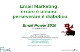 Email Power 2010: Email marketing: errori da evitare di Roberto Ghislandi