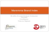 Presentazione ricerca Maremma Brand Index 2 dicembre 2011 @Bto2011