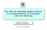 Presentazione Carminucci IV Forum Car Sharing 7 aprile 2009
