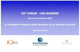 Presentazione Orazzini III Forum Car Sharing Roma 21 Nov 2007