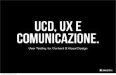 User centered design ux comunicazione