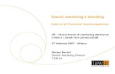 IIR 2007 - Miriam Bertoli, Search Marketing e branding