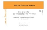 upi - proposta riassetto province