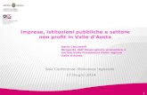 D. Ceccarelli - Imprese, istituzioni pubbliche e settore non profit in Valle d’Aosta